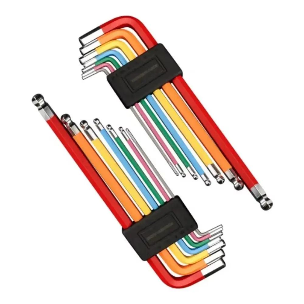 

7Pcs Colorful Bicycle Hex Key Set Rust-proof 1.5/2/2.5/3/4/5/6mm Hexagon Spanner Wear-resistant Multifunctional