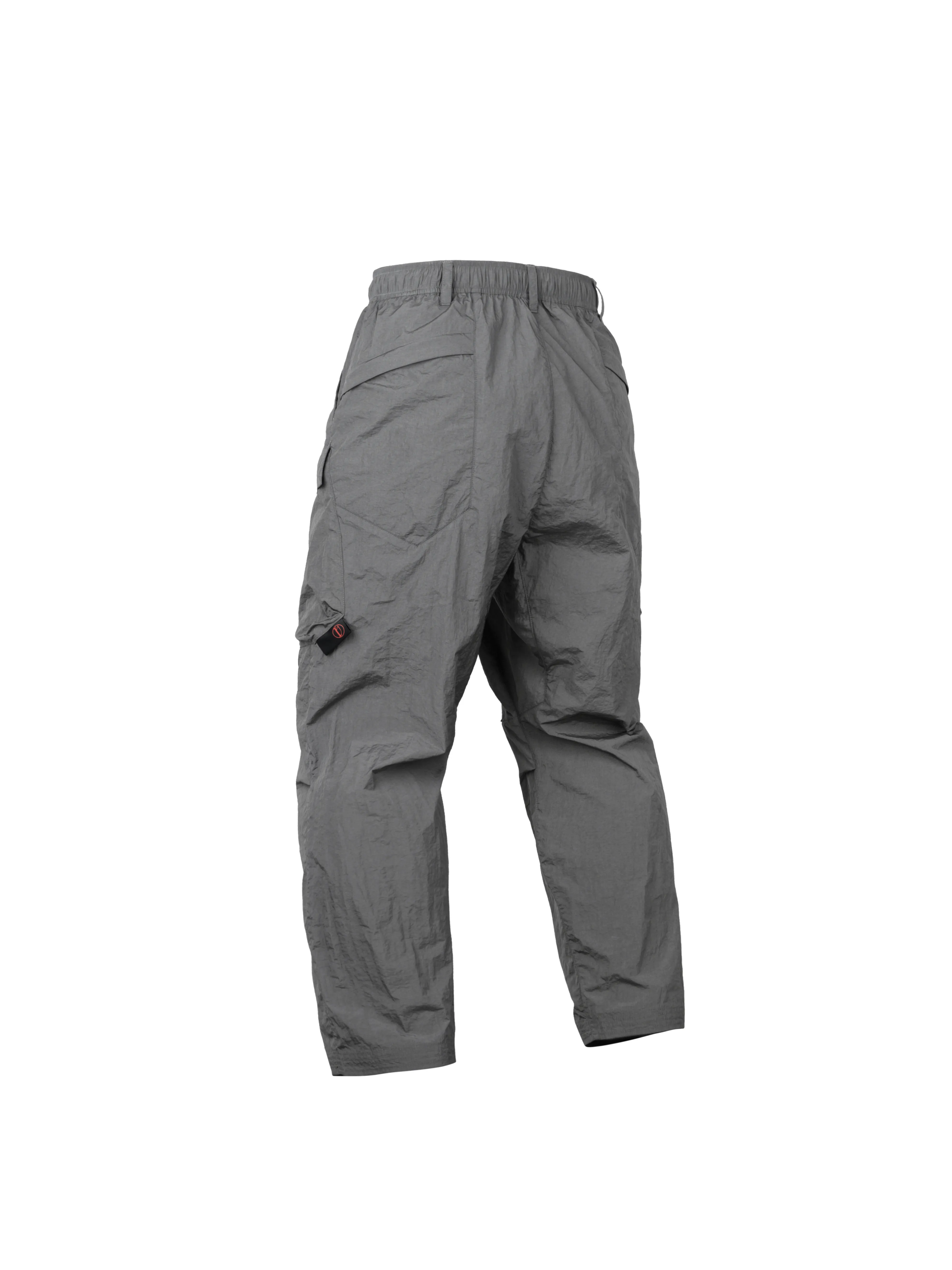 INCONSTANT 26SS Metal Nylon Multi-pocket Zipper Work Wear Cargo Pants Techwear Street Wear Thin Trousers