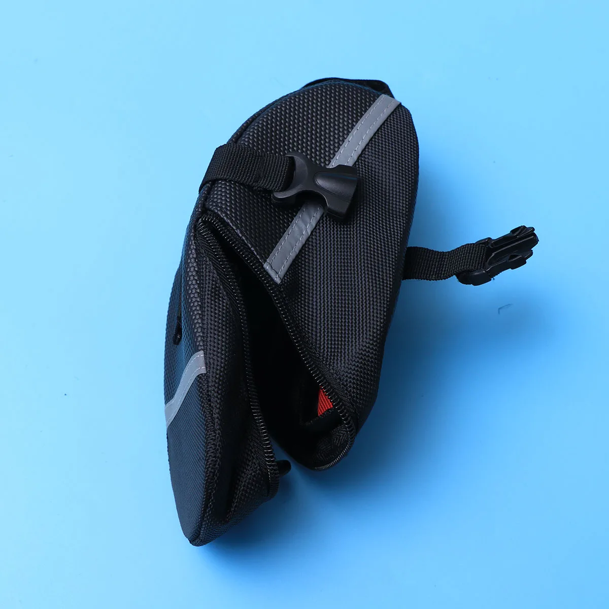 

Outdoor Waterproof Cycling Mountain Bike Back Seat Rear Bag Portable Bike Saddle Bag Front Tube Tool Bags Tail Pouch(Black)