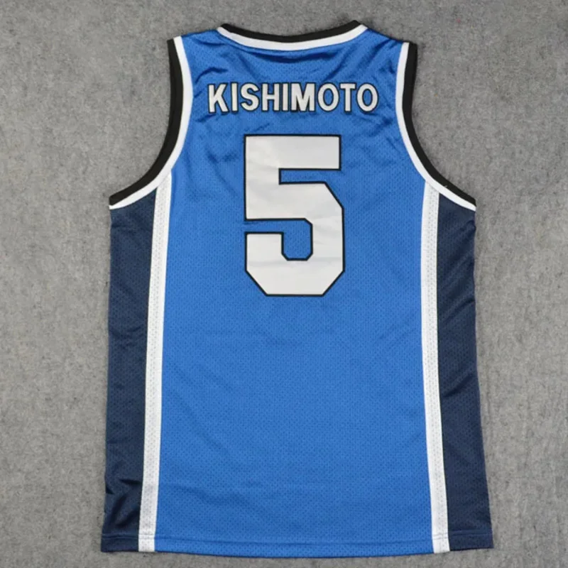 Cosplay Costume Basketball TOYOTAMA No. 5 Kishimoto Jersey Shorts Men Athletic Apparel School Basketball Team Uniform