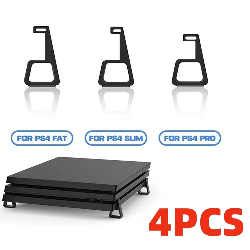 Console Feet Bracket 4 Pcs Anti Slip Base Bracket Heighten Feet Bracket Replacement Holder Accessories For PS4 Slim Pro Console