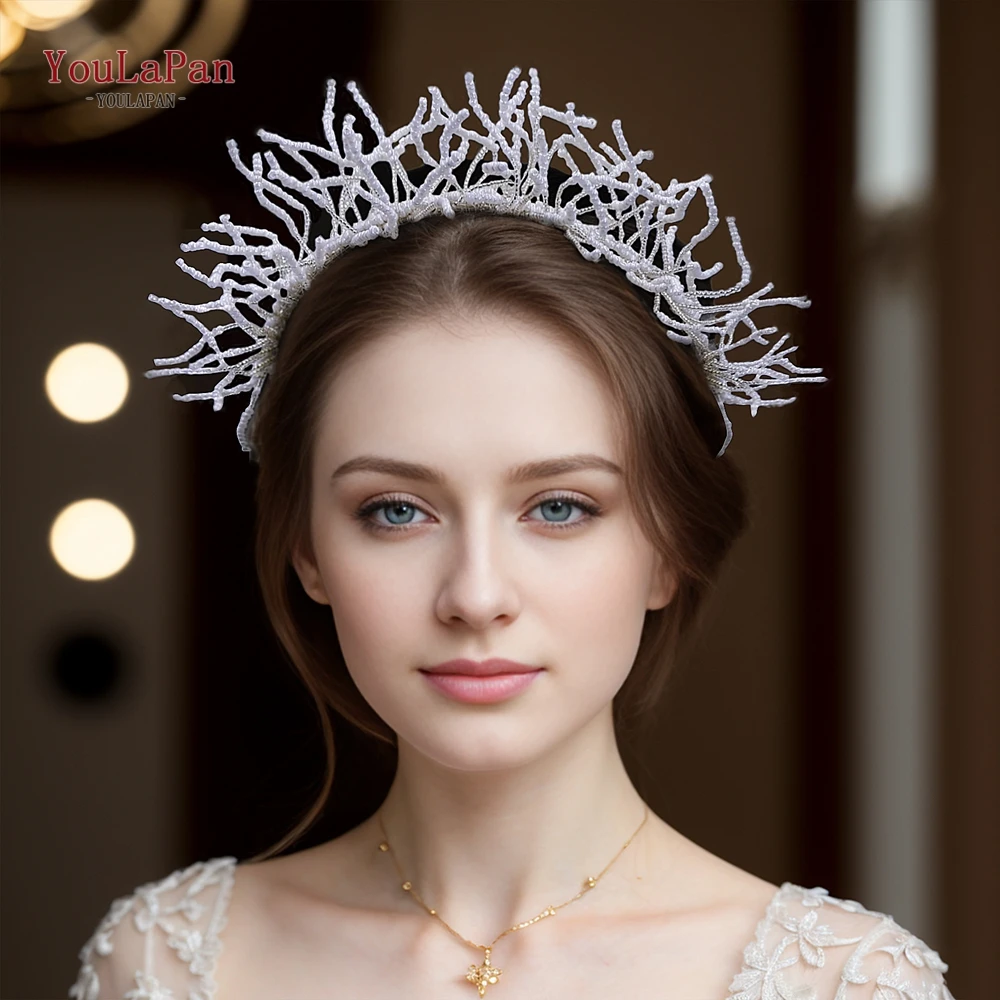 

YouLaPan Bride Beads Hair Band Wedding Bridal Crystal Hair Accessories Girl Dancing Party Headwear Women Banquet Jewelry HP580