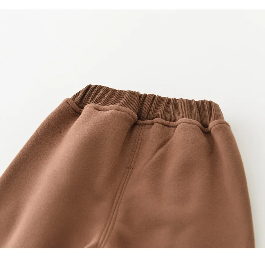 جديد الشتاء الطفل السراويل 6M-3T عالية الخصر الرضع الفتيات Sweatpants فضفاضة الدافئة الفتيان طفل أطفال الصوف مبطن السراويل