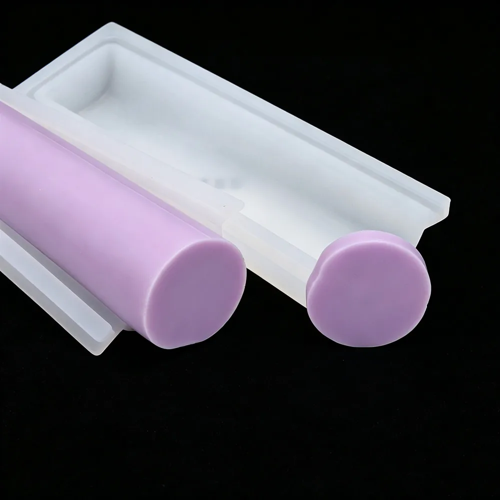 Dia.1.97inches BIG Round Silicone Column Embedded Mold Tube Shape for Resin Unique Shapes Soap Tool--Built-in Soap Making Tool