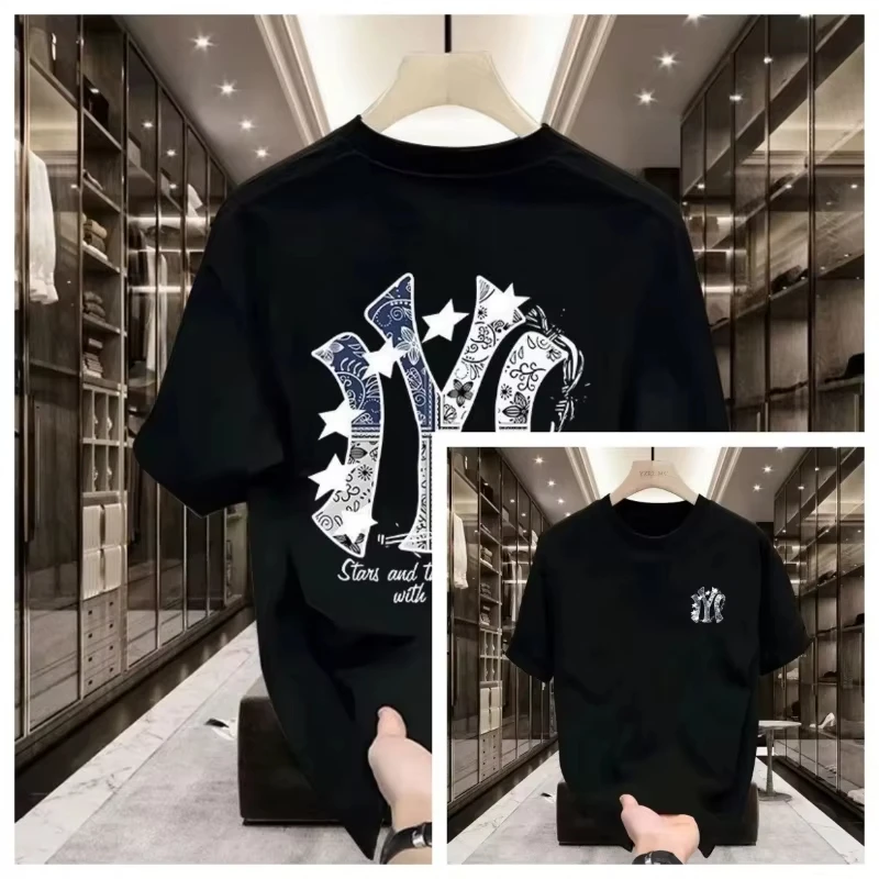 Camiseta Casual de Verão de Manga Curta 2026, Estilo Solto e Moderno, Inspirada nas Tendências da Moda