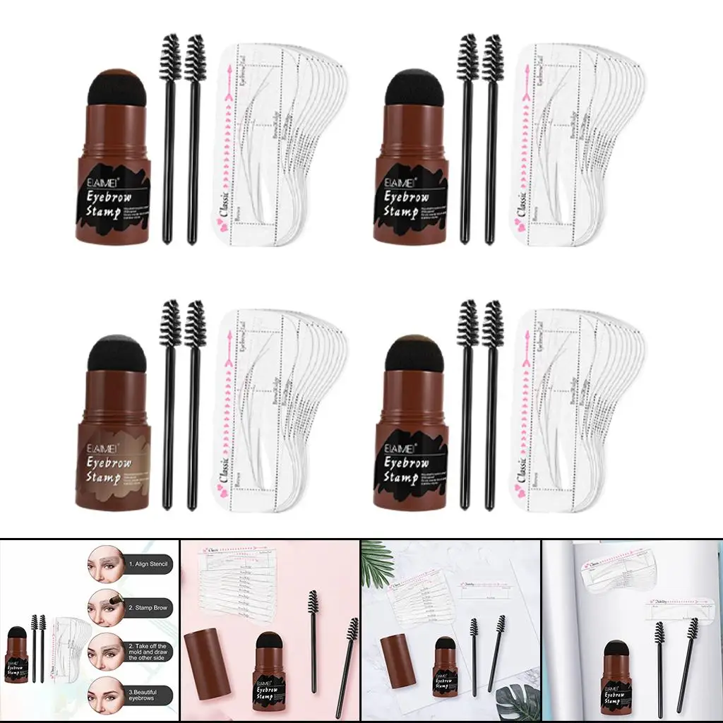 Step Beauty Eyebrow Stamp Shaping Kit for Hairline Trimming Eyes Makeup