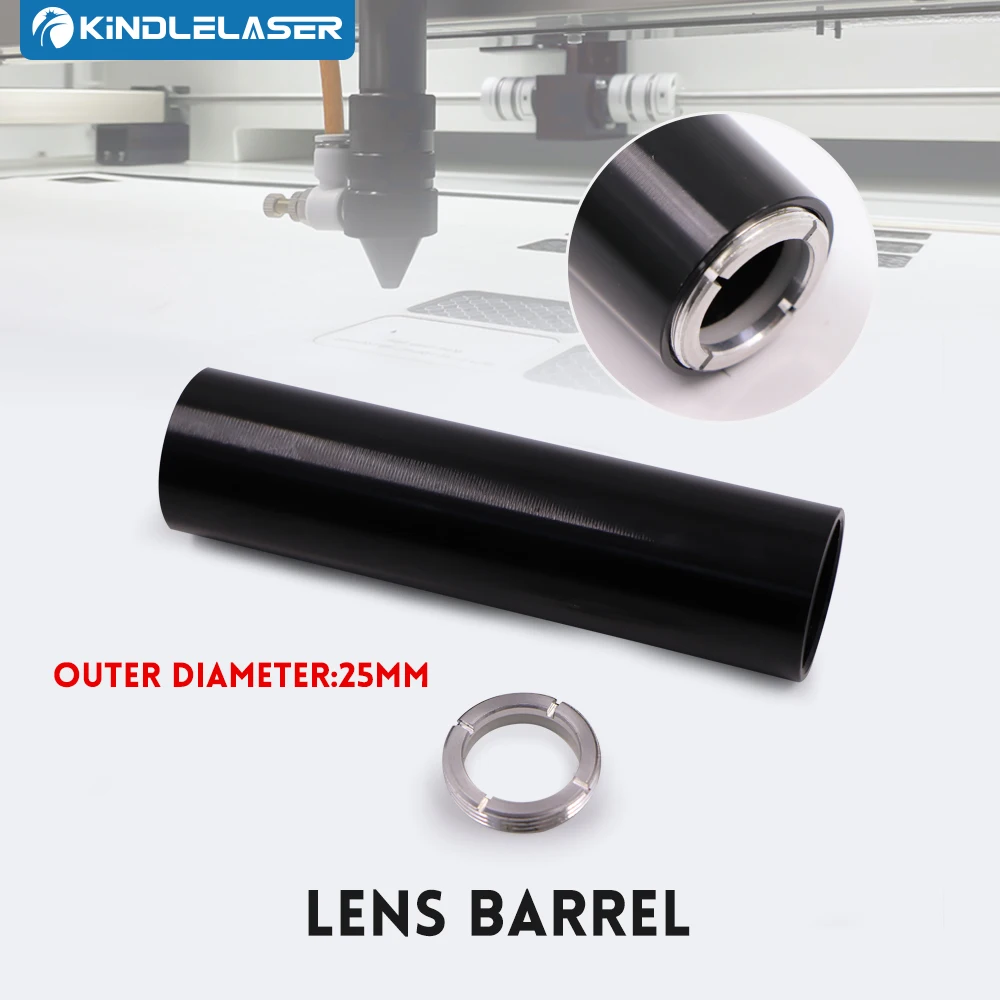KINDLELASER Tubo per obiettivo CO2 OD.25mm per macchina per incisione taglio laser CO2 con obiettivo D20 F50.8/63.5/101.6mm