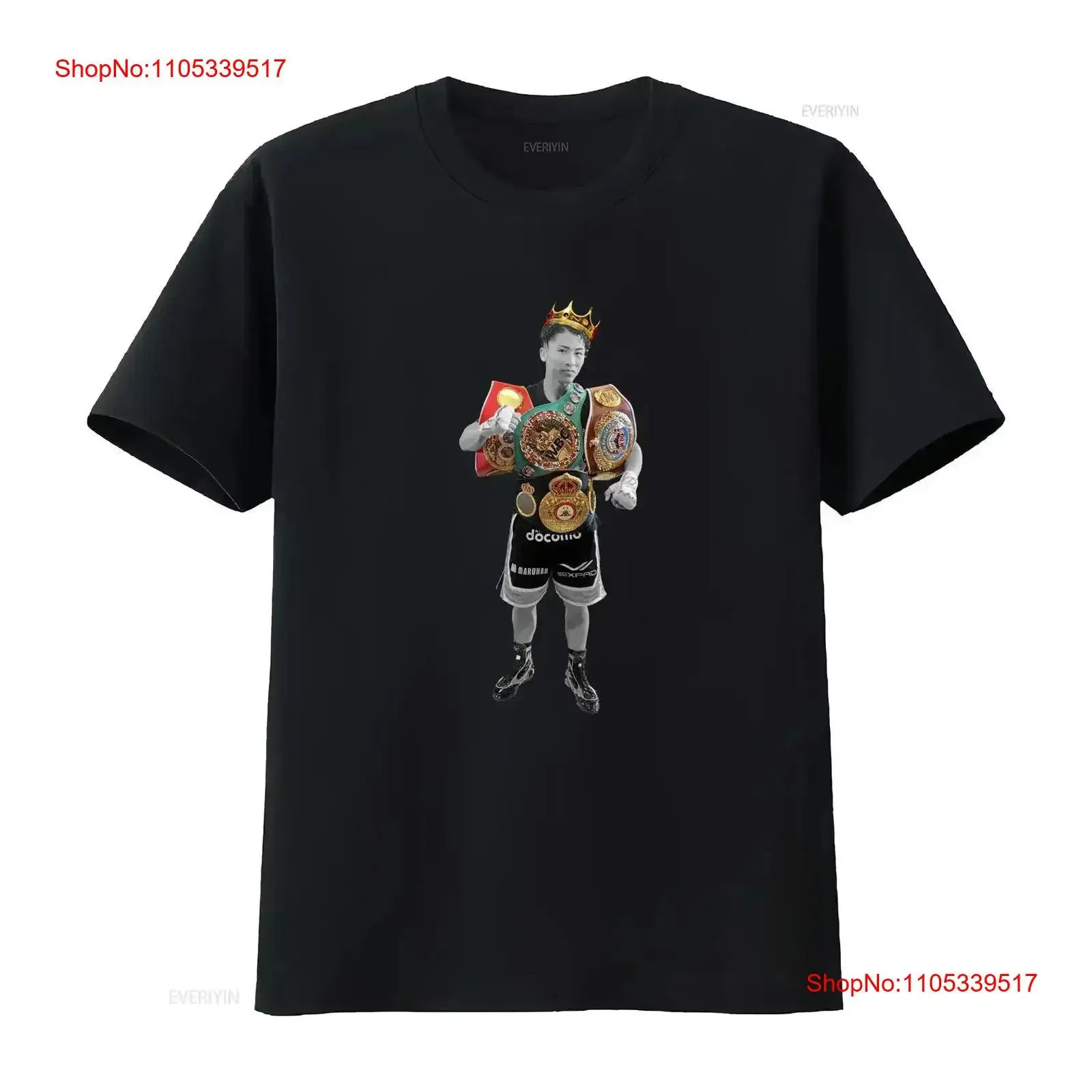 Naoya Inoue The Monster CROWN Boxing Fan v2 T Shirt vintage Washed Stretched Soft Casual streetwear designer clothes  vintage