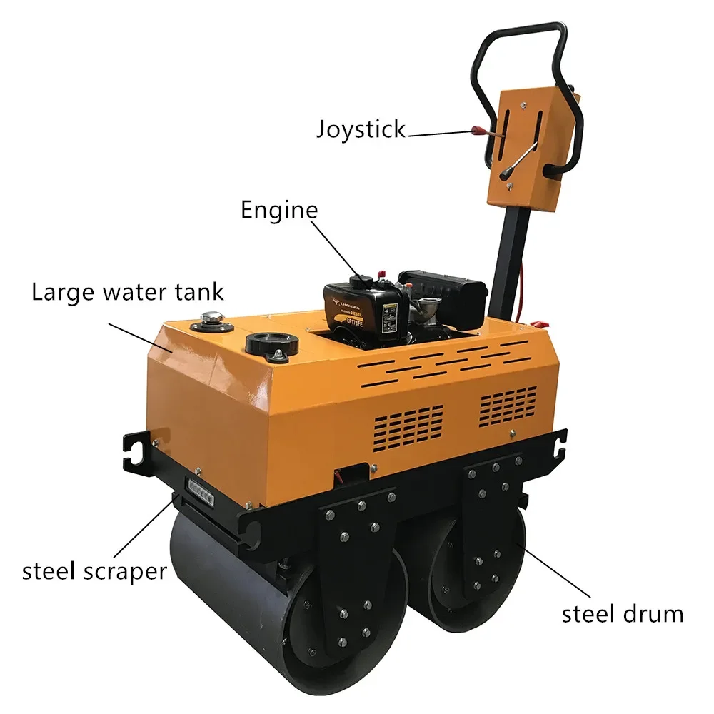 Manufacturer Factory Price Small Vibratory Mini Compactor Road Roller for Sale