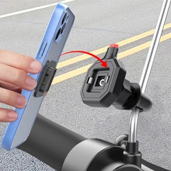 Motorcycle Rearview Mirror Cell Phone Holder Stand Navigation GPS Support Universal Quick Mount Motorbike Scooter Phone Stand