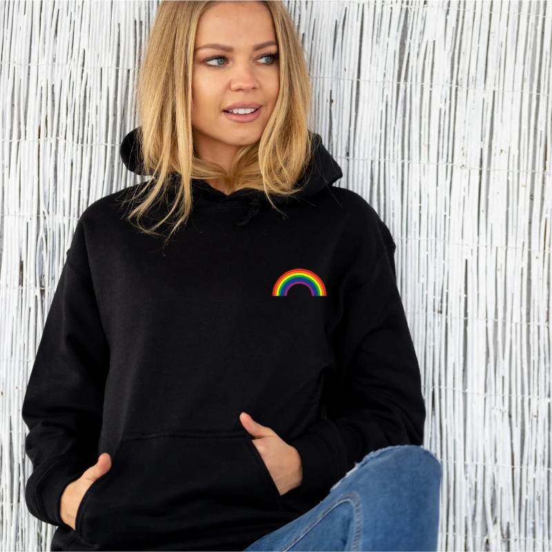 

2025 Autumn and Winter Rainbow - Unisex Hoodie _ Gay Pride _ LGBT Hooded Pullover _ Sweatshirt Hoody