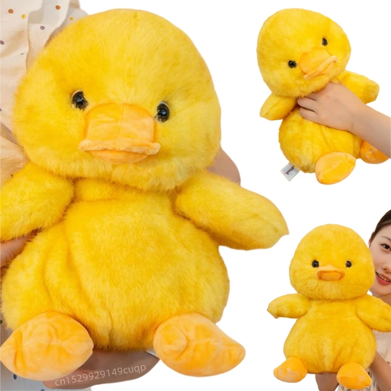 

16/25/30cm Cartoon Cute Round Yellow Duck Plush Doll Pillow High Quality Soft Fat Duck Stuffed Animal Home Decor Gift For Kids