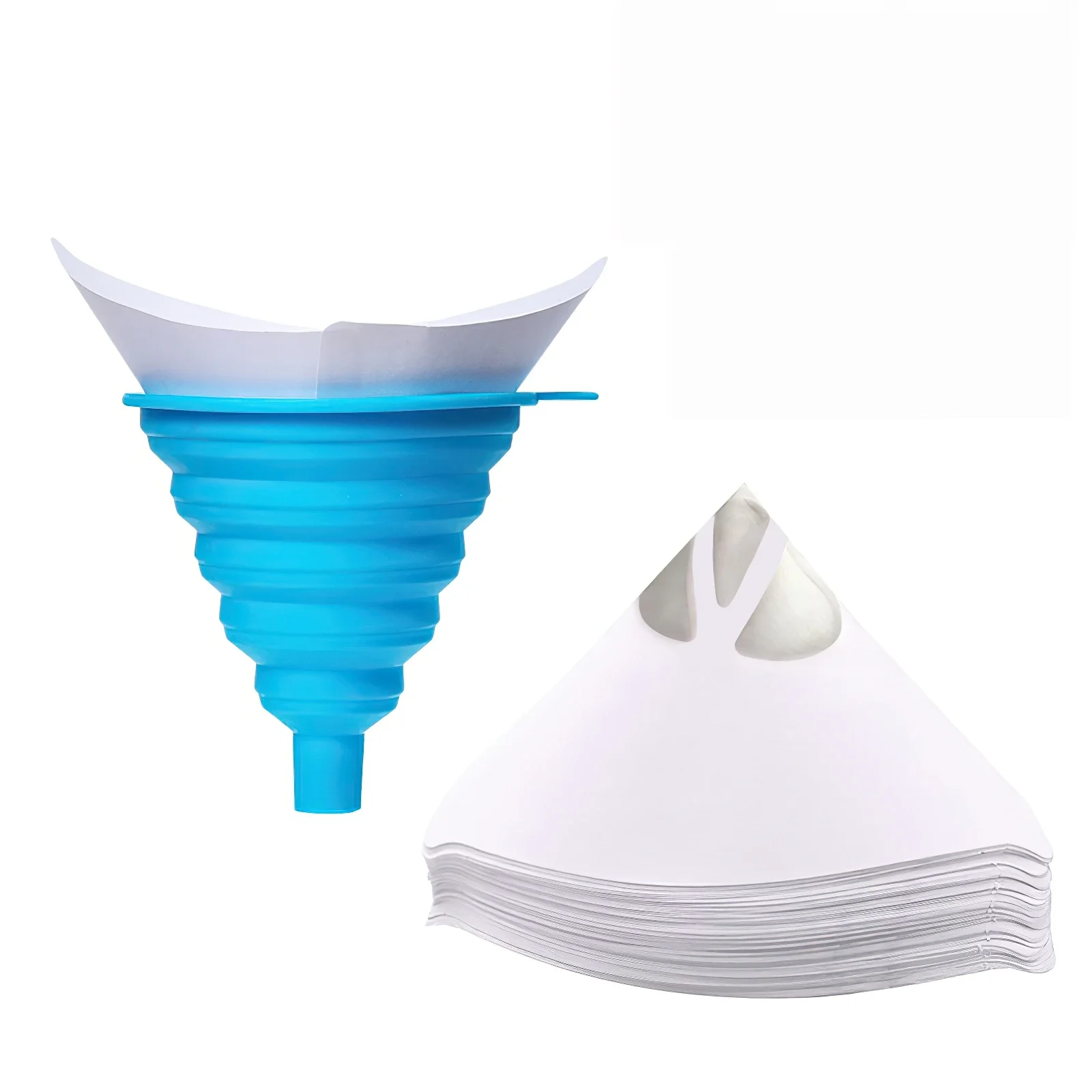 10/20/30Pcs Paint Filter Paper Disposable Nylon Micron Paper Purifying Straining Cup 100 Mesh Conical Cone Funnels Filter Tools