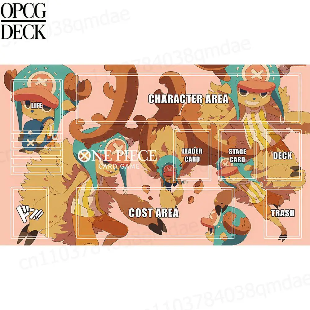 

One Piece Opcg Playmat Card Game Playmat Tony Tony Chopper Anime Playmat High-Quality Card Game Mat Holiday Gifts 60*35Cm