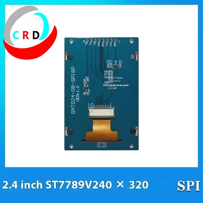 Changruida módulo lcd de tela de cristal líquido tft de 2.4 polegadas 240x320 tela ips colorida st7789 tela pequena spi tft lcd oled