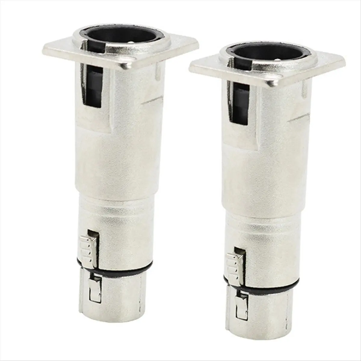 A64I Three-Core D-Type Metal Socket for Audio Connection Converter XLR Mounting Base XLR Male to XLR Female