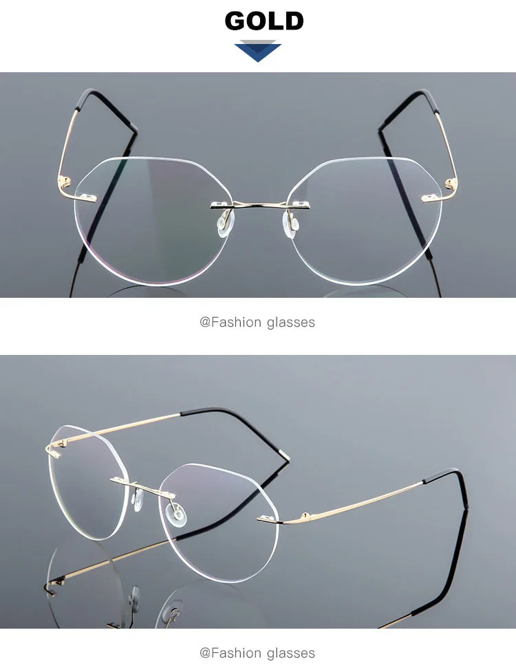 Randlose Memory-Titanlegierung, blaues Licht blockierende presbyopische Lesebrille, Business-Männer und Frauen, leichte verschreibungspflichtige Brillen – Detail 12
