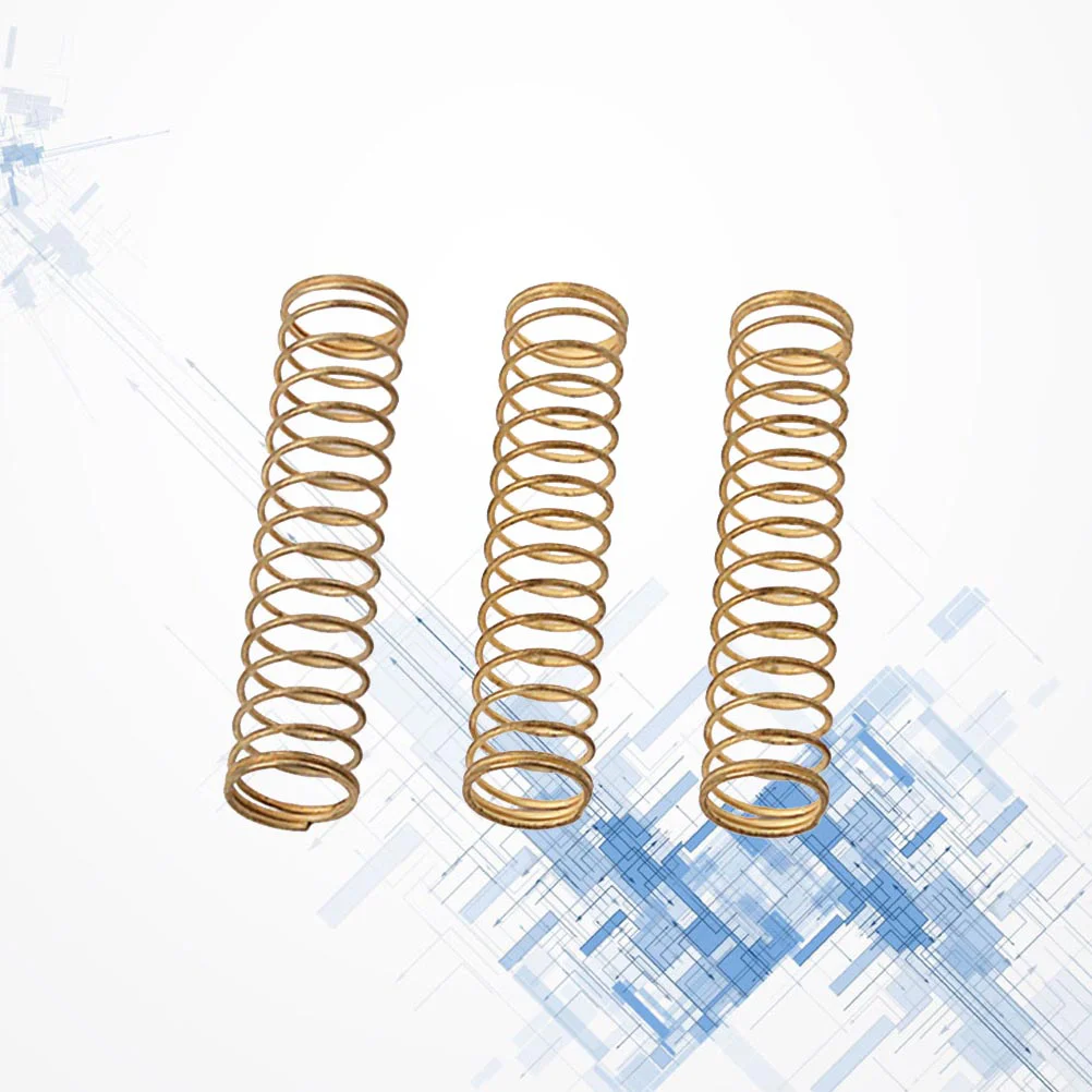 3 Pcs Woodwind Instrument Parts Brass Spring for Trumpet Repairing Guitar Pickup