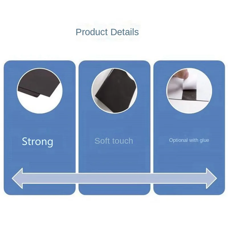 고무 소프트 마그네틱 A4 사이즈 절단 및 굽힘 가능 자동차 스티커 마그네틱 소프트 화이트보드 절단 가능 자동차 스티커-POS