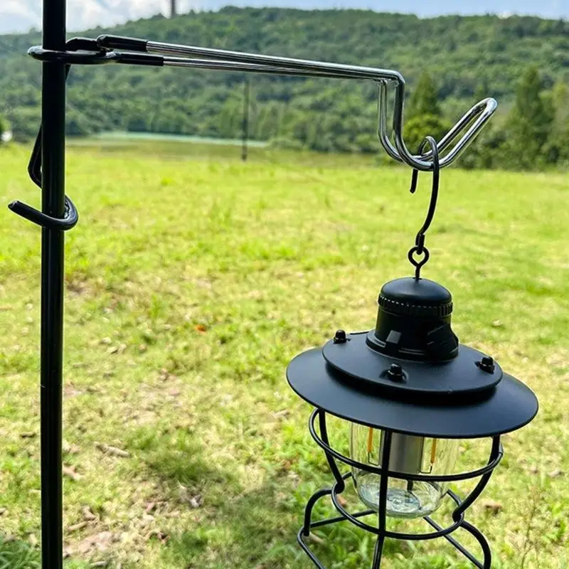  4Pcs Camping Hook Hanger Hook Lamps Hanger Tent Rod Post Hook Hanging