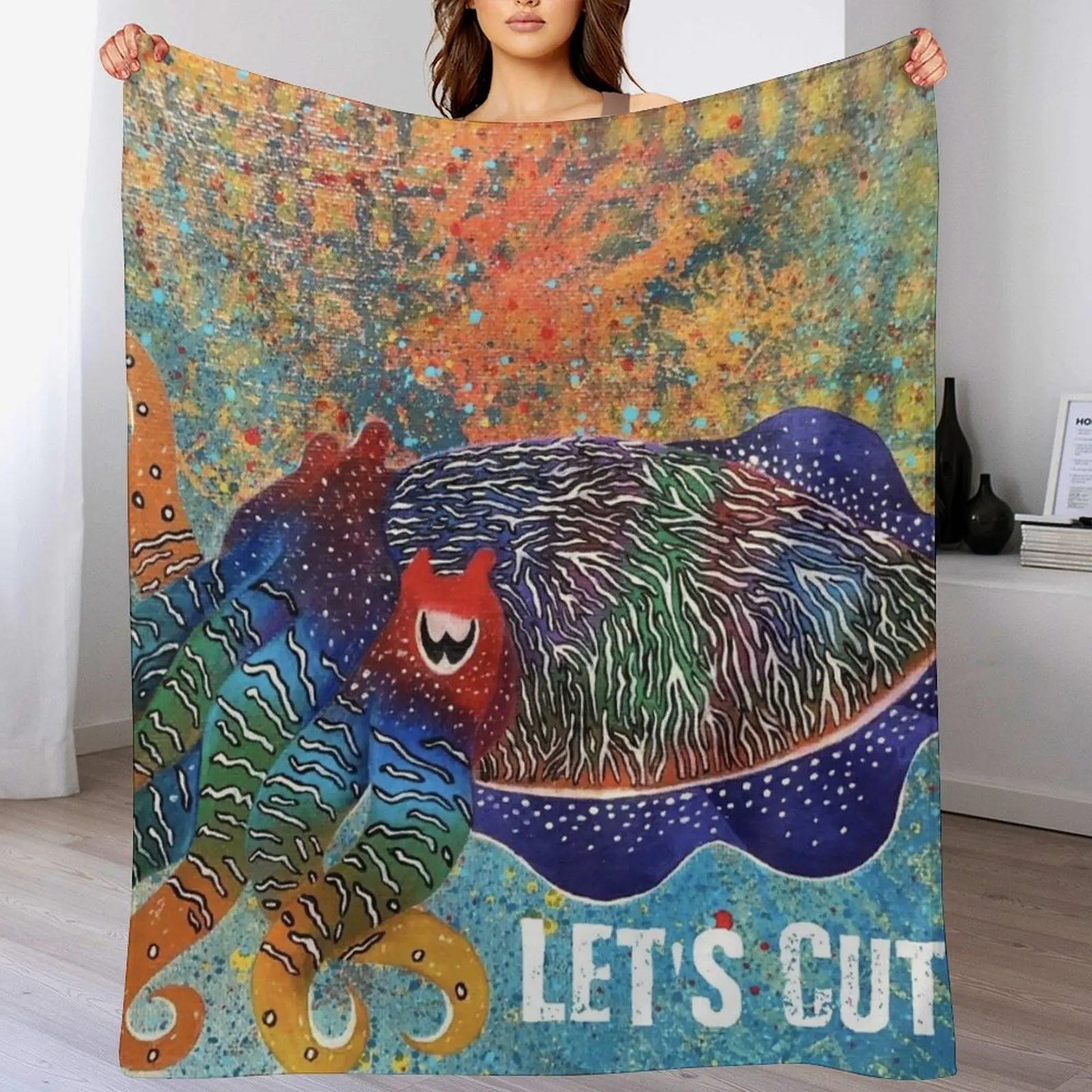 

Let's Cuttle Throw Blanket Versatile Cozy Throw Blanket for All Occasions
