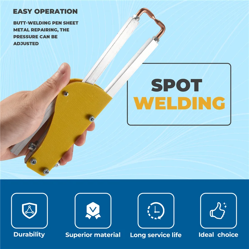 

MAKE-Spot Welder Plier Adjustable Spot Welding Machine Pressure Epoxy Board Welder Pen Butt Soldering Tong For Steel Plate