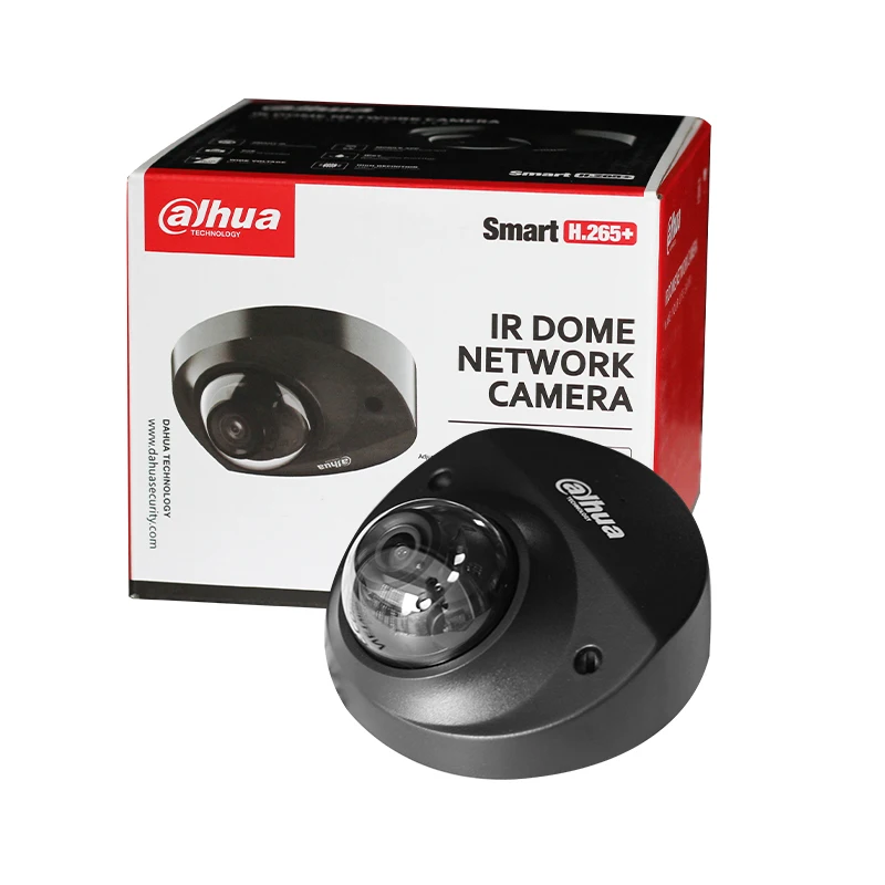 Dahua Mini 4MP Starlight Network Camera IP67 IK10 Waterproof & Vandal-proof CCTV Supports SD Card Mic Alarm IPC-HDBW2431F-AS-S2