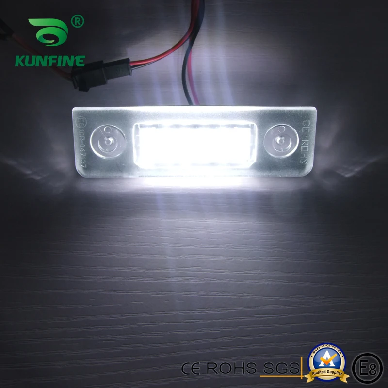 2PCS Car LED Number License Plate Light LED License Lamp For Skoda Octavia ll Facelift 2009-2012