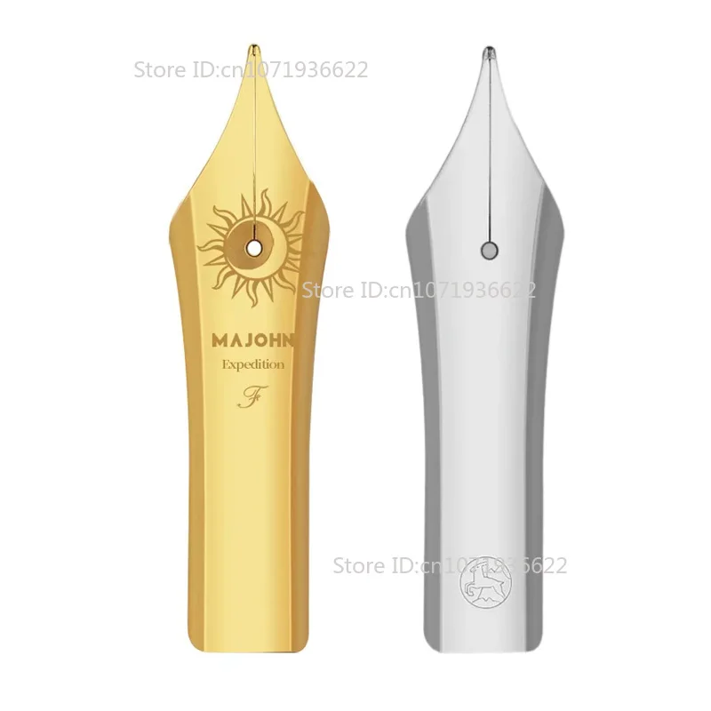 

2 шт. Majohn NO.8 позолоченное Sun F/M NO.8 BOCK серебряное перо для Majohn P139/P140 перьевая ручка для письма бизнес-аксессуары
