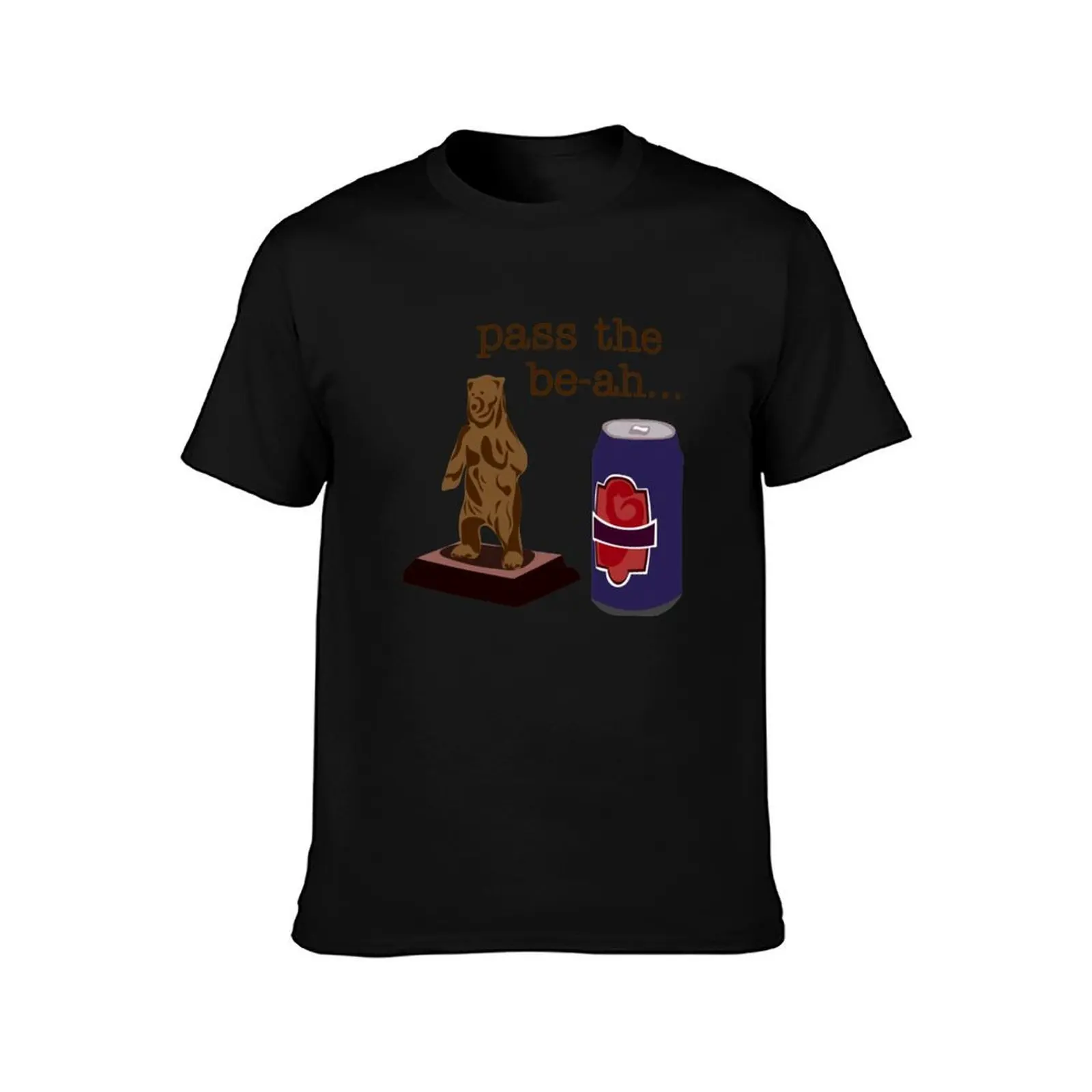 Pass the Be-ah ... the Lager Be-ah T-Shirt Relaxed Casual Short Sleeve Tee T-Shirt