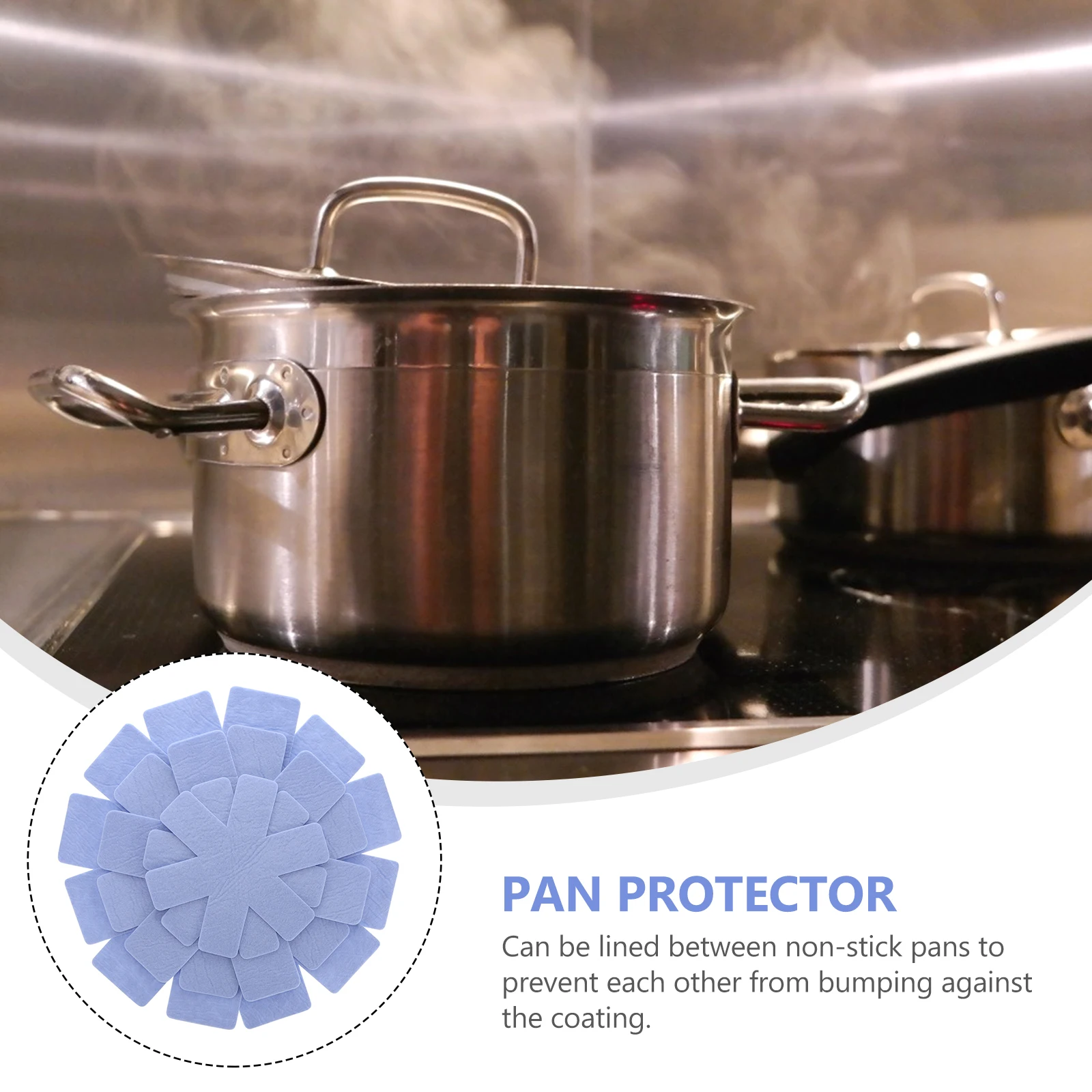 

6PCS Pot Pad Non-woven Fabric Multi-functional Practical Premium Pan Protector Divider Separator Home Decoration Banquet