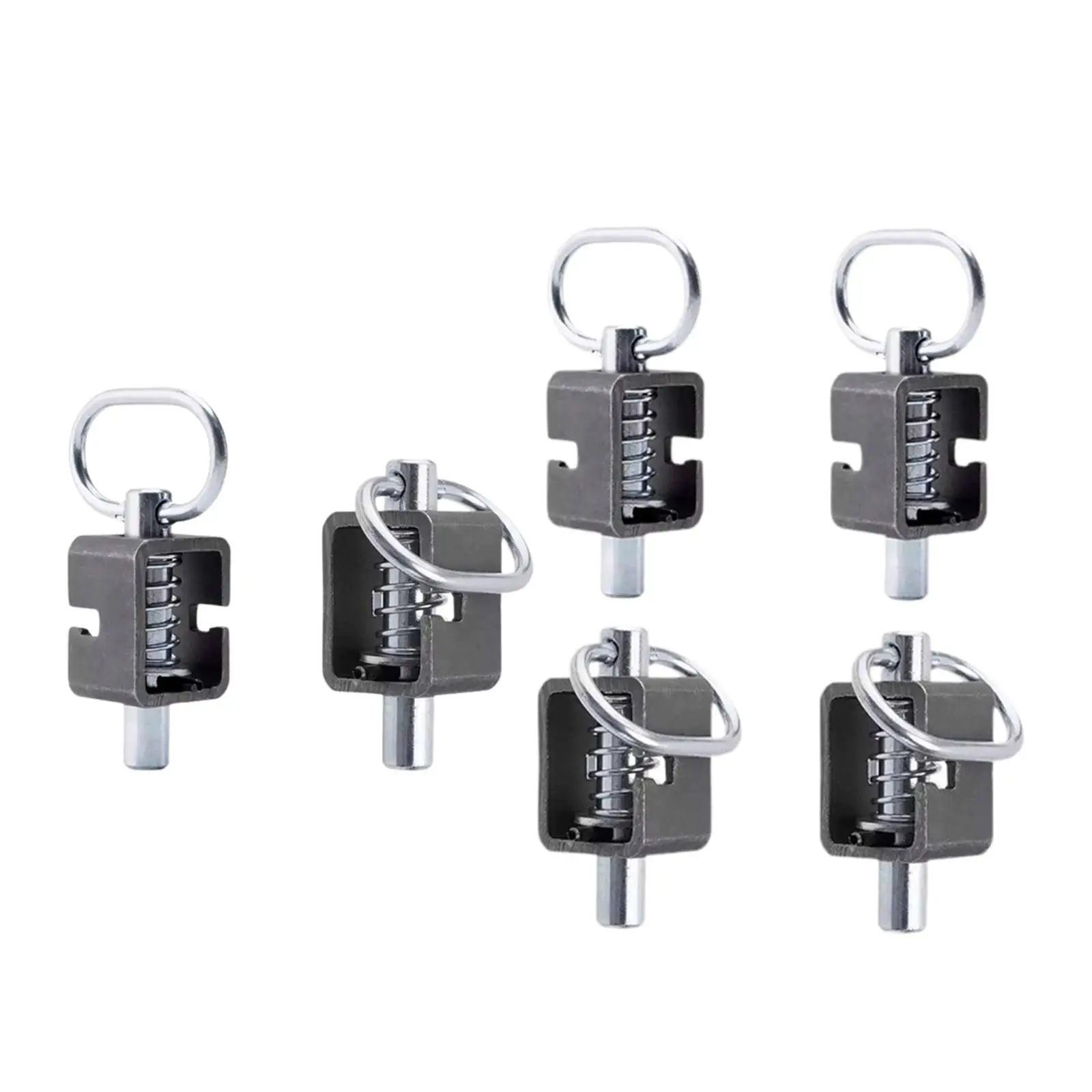 Spring Latch Assembly Spring Loaded Bolt Practical Professional Protable Sturdy Multifunctional with Plain Tube Trailer Latch