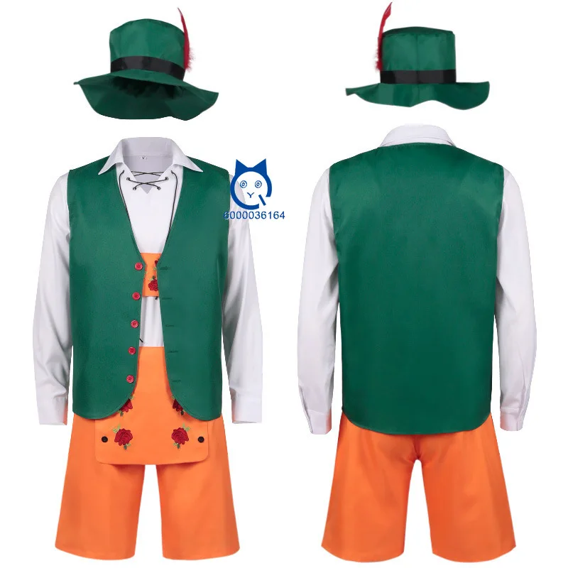 Disfraz de Oktoberfest de Carnaval de Halloween de alta calidad, traje de cerveza alemana para niño, pantalones con tirantes, uniforme bávaro para hombre