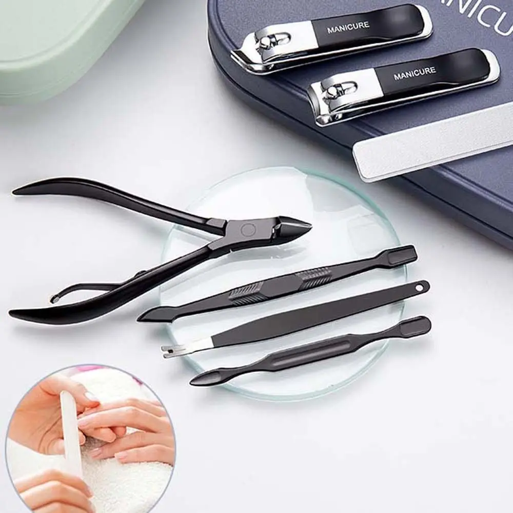 

Eyebrow Tweezers Nail Cutter Nail File Nail Scissors Earpick Nail Tools Kit Pedicure Tool Manicure Set Nail Clippers Set