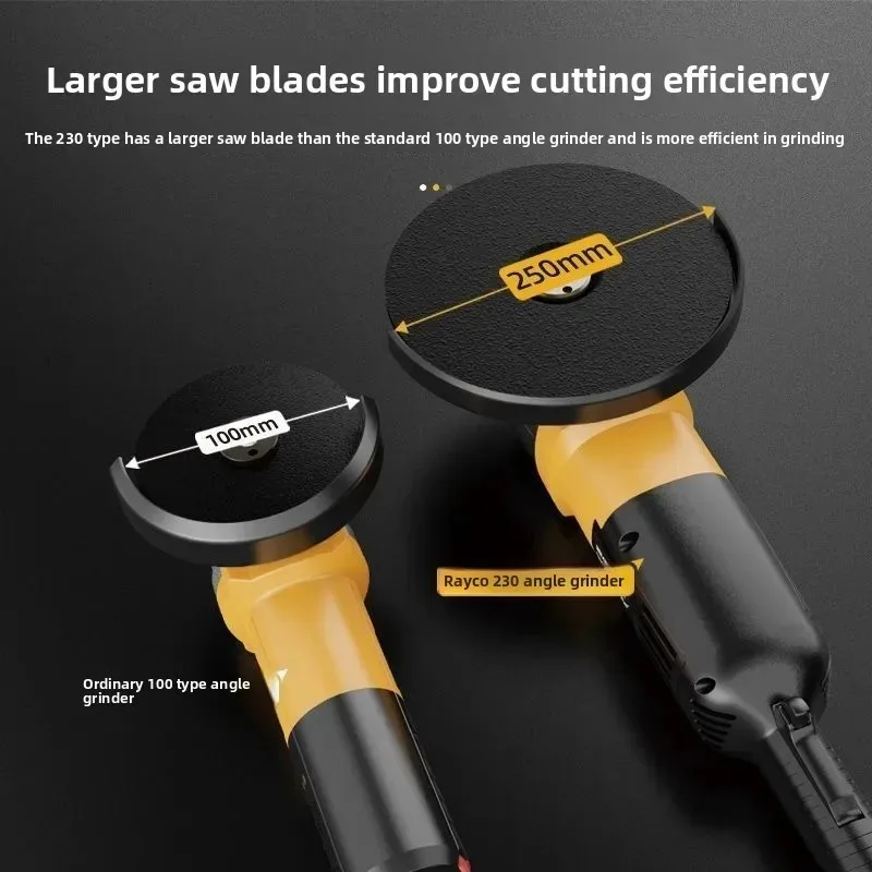 4200W heavy angle grinder brushless high power 180/230mm electric grinder AC cutting machine