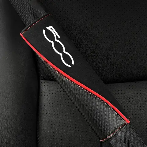 st läder säkerhetsbältesskydd axelskydd för Fiat 500 2007-2022 500e 2020 2021 500L 2014-2018 500X 2015-2022 8 best sales 500 öre - №3