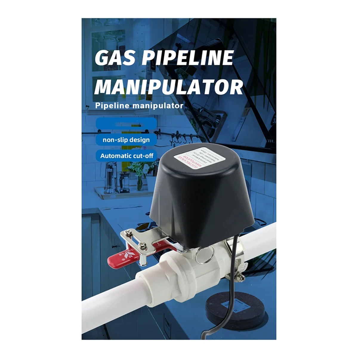 Elektrische Automatische Gas Pijpleiding Manipulator Ventiel Dn15 Dn20 Dn25 Voor Gas Water Alarm 12V Uitschakeling Afgesneden Kogelklep (A)