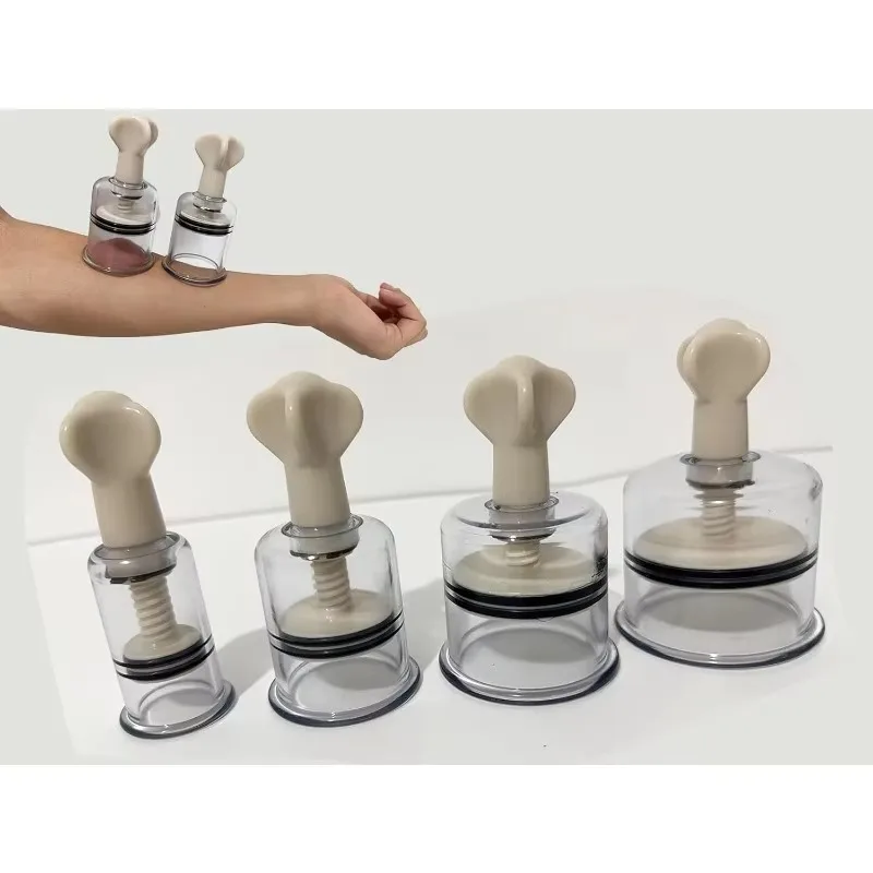 Ventosa a vácuo portátil, potenciador de sucção, aspirador de pó anti-gordura, tanque de terapia de massagem, alça rotativa, tanque de vácuo