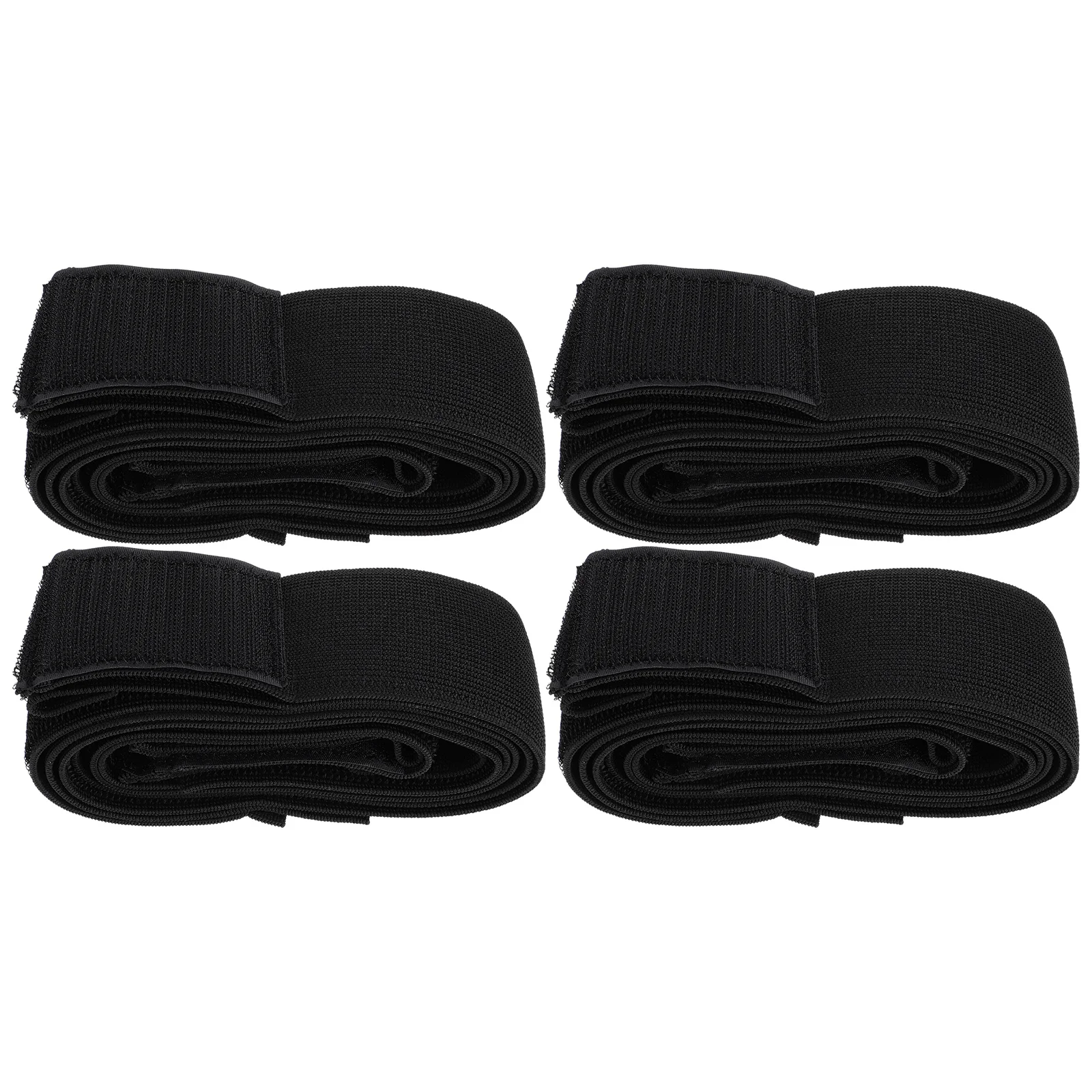 

4Pcs Elastic Fastening Belts High Band Simple Design Practical Use Competitions Fixing Straps Loop and Hook Strap