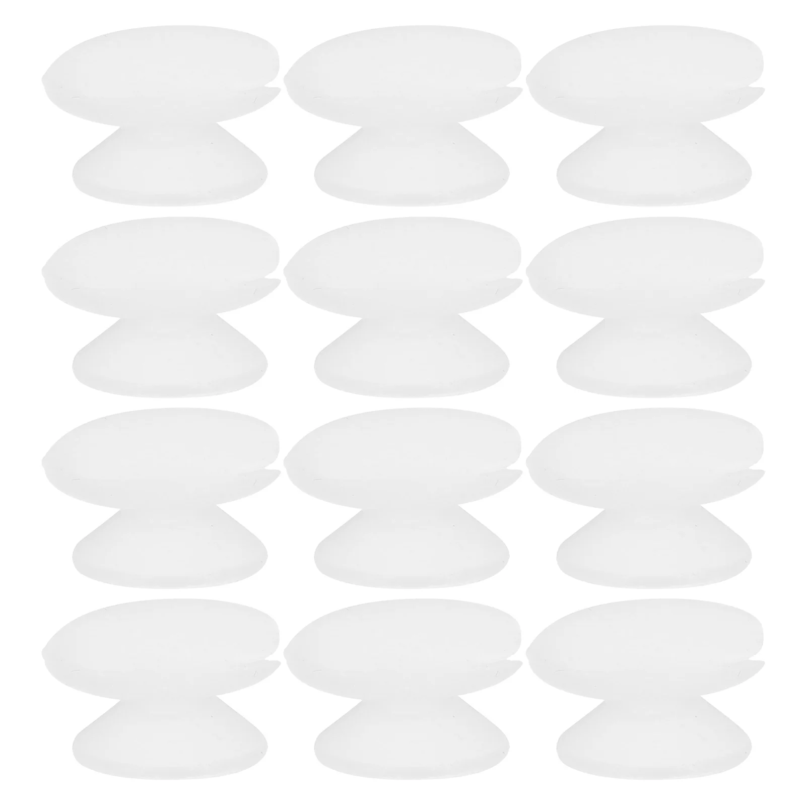 12pcs Lip Brush Protective Cover Silicone Makeup Brush Head Cover Dust-Proof Caps For Travel Storage Anti-Lost Holder