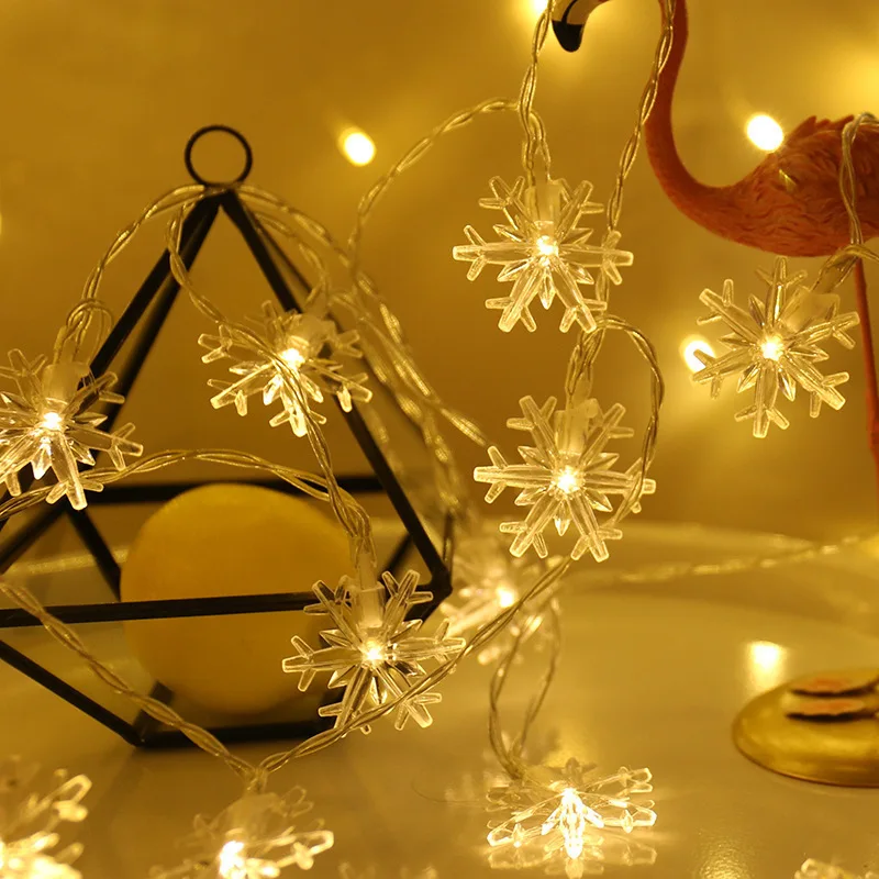 10 m 80 leds Stright Lichter Für Zimmer Hängen Hause Dekoration Weihnachten Schneeflocke LED Lichterketten Innen Festliche Dekoration – Detail 13