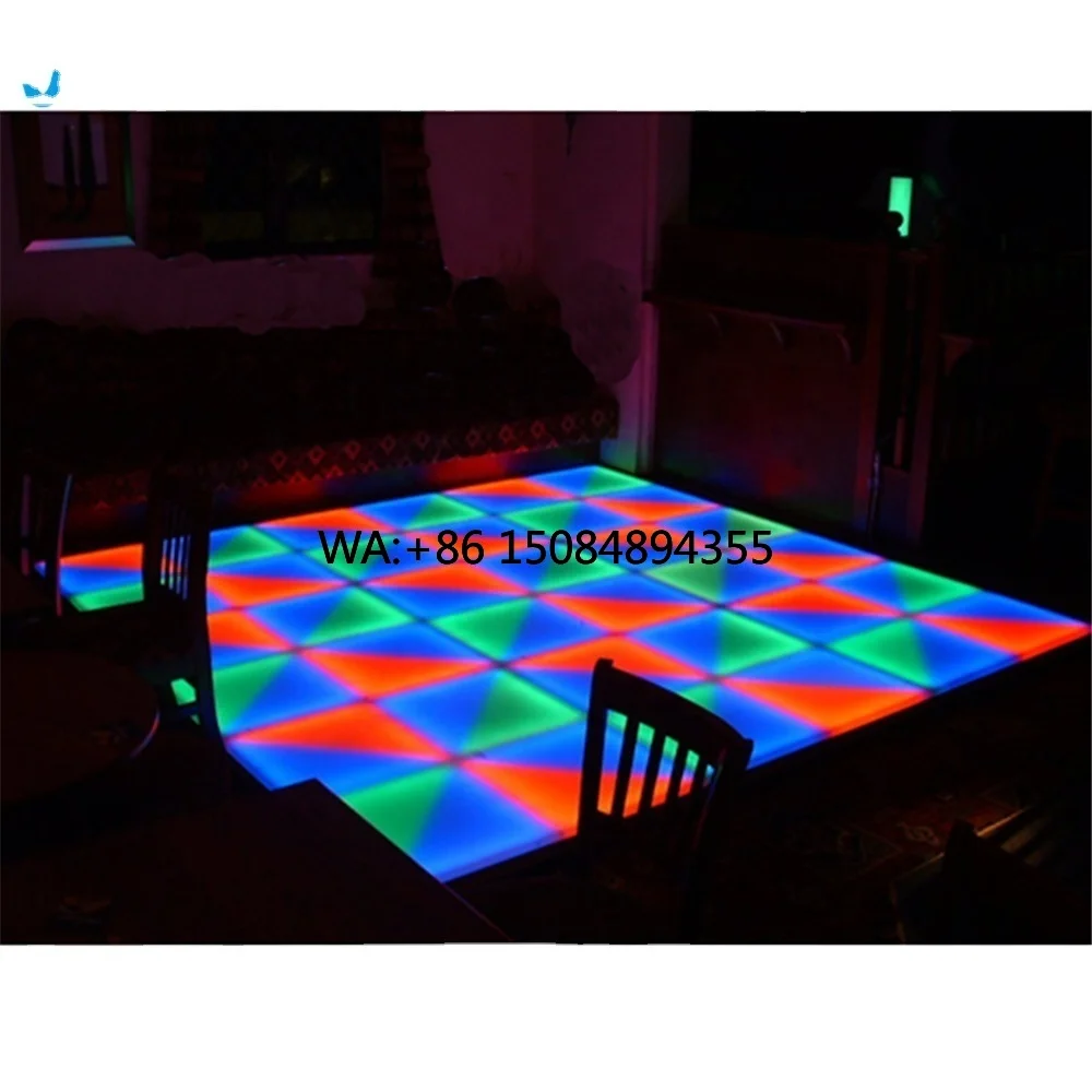 P3.91 Floor Dance Video Indoor Outdoor Full Color Wedding Display Interactive LED Dance Floor Magnetic for Disco DJ Stage