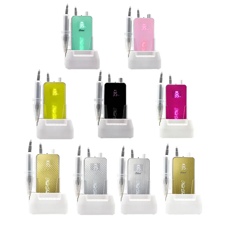 New Arrival Professional Portable Multifunctional 35000rpm High-Speed Metal Nail Drill Coreless Motor USB Rechargeable