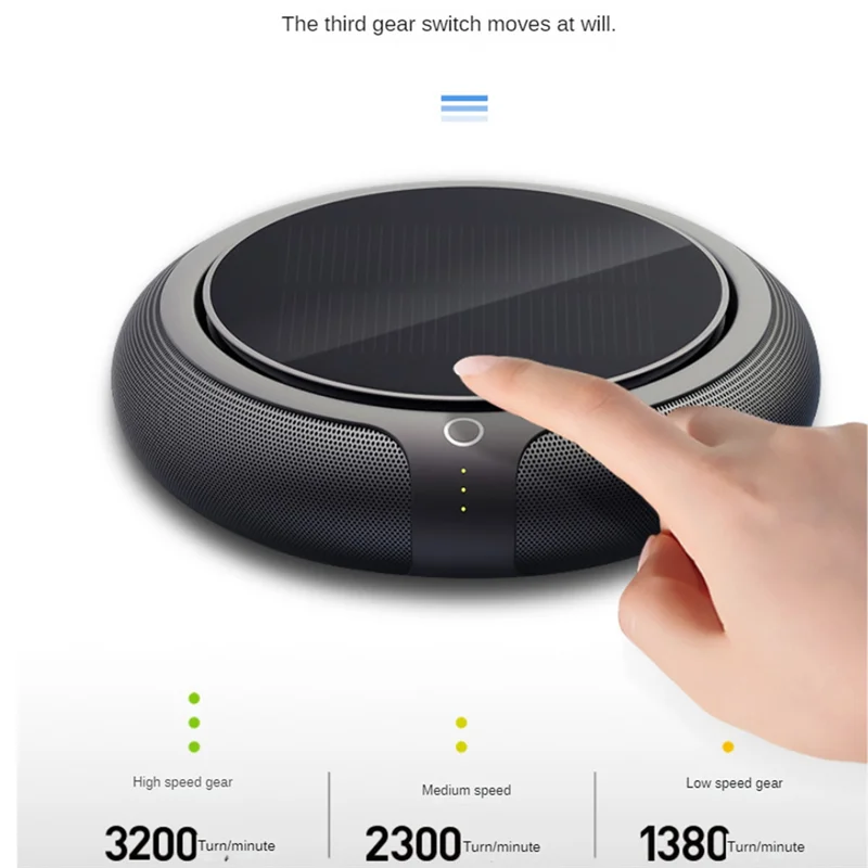 Car Air Purifier Car Air Ionizer HEPA Filter Solar Negative  Deodorant Air Freshener USB Ozone Generator Car Accessories