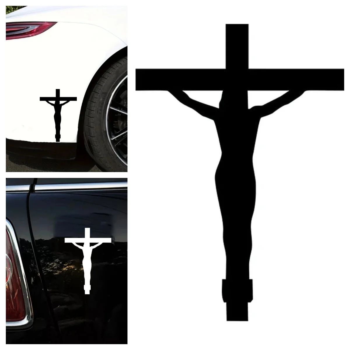 

New Designs Jesus Christ Holy Cross Faith Car Sticker Use Motorcycle Refrigerator Vinyl Decal Decoration
