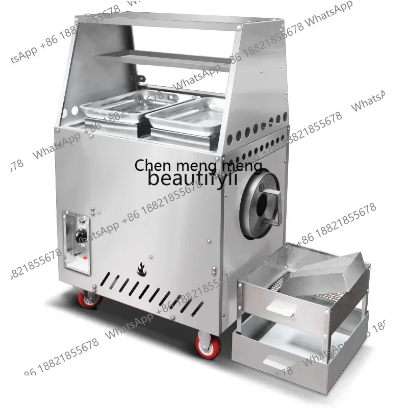 

Z189 Коммерческая машина для жареных каштанов Машина для жареных каштанов с сахаром Полноавтоматическая машина для приготовления небольших жареных каштанов Газ Электрический A5