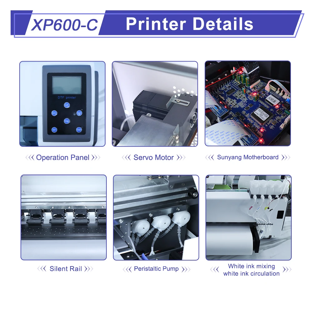 A3 DTF Printer XP600 head DTF Direct to Film Transfer Printer 33CM XP600 DTF T-shirt Printing Machine A3 Plus DTF Printer Bundle