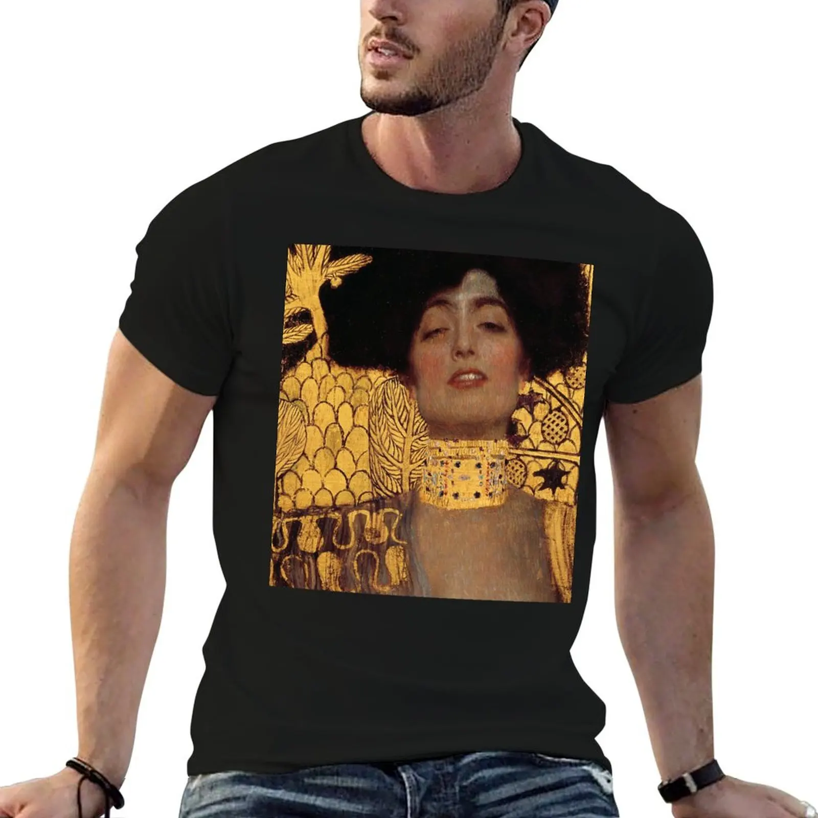 Judith I - part 1 by Gustav Klimt Gold T-Shirt Plus Size Street Style Tee
