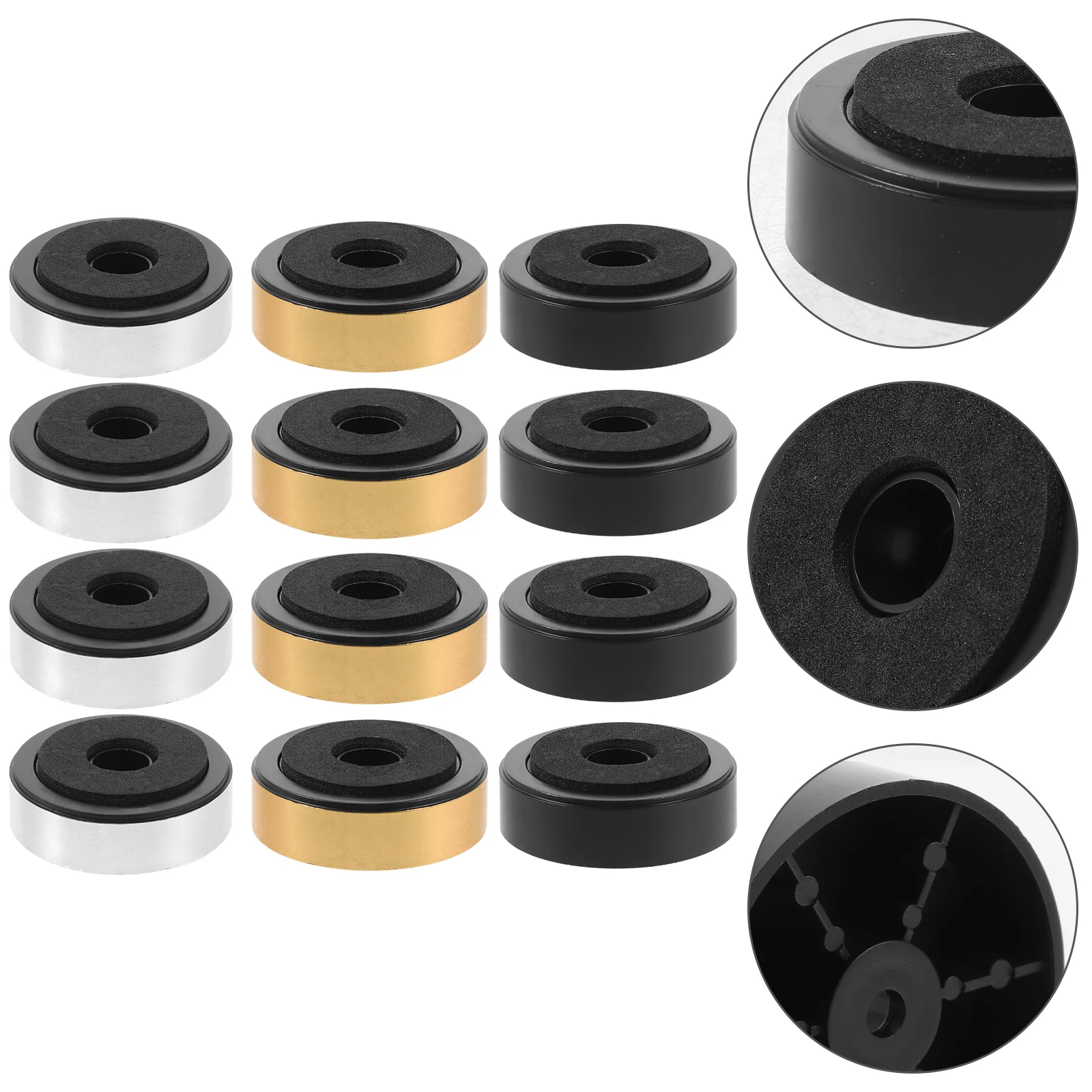 

12pcs Speaker Feet Subwoofer Isolation Pads Audio Equipment Shock Absorption Support Studio Use Isolation Base