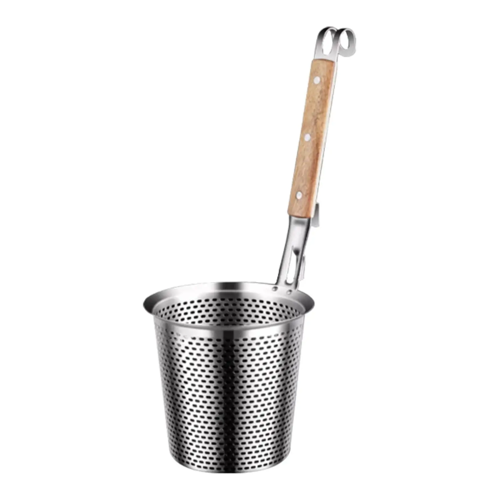 Skimmer Drain Spoon Dumpling Noodle Strainer Pasta Strainer for Ravioli Vegetables French Fries Potato Chips Poached Eggs